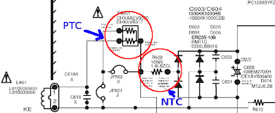 thermistor pada televisi
