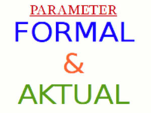 parameter formal dan aktual